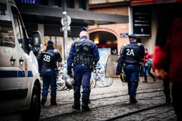 A large police force has been deployed in southern France after a man suspected of having killed a woman shot at an officer. — Courtesy file photo