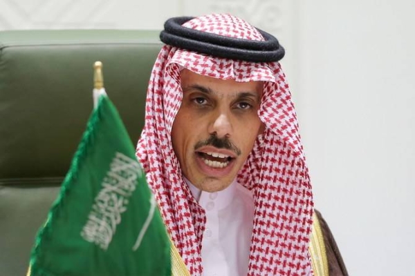 Saudi Arabia's Foreign Minister Prince Faisal Bin Farhan