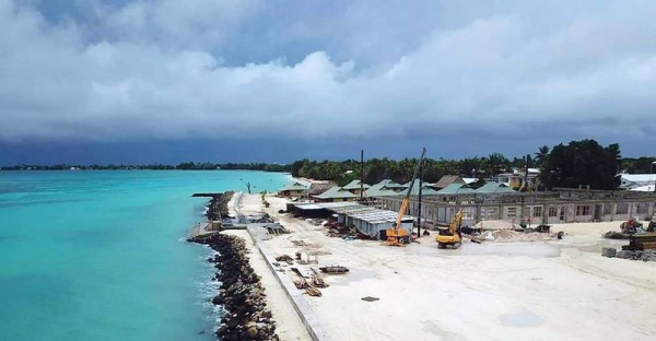 The low-lying archipelago, Tuvalu, in the Pacific Ocean is reclaiming land as it fights the effects of climate change. — courtesy UNDP Tuvalu