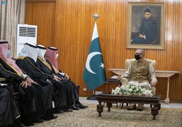 Saudi Arabia’s Foreign Minister Prince Faisal Bin Farhan met here on Tuesday with Pakistan’s President Dr. Arif Alvi as part of his visit to Islamabad.