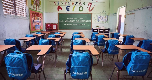More than 600 million children globally are still affected by school closures. — courtesy UNICEF/Pablo Schverdfinger