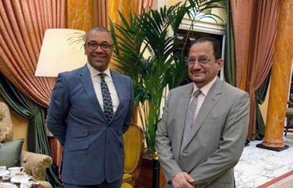 On the fringes of the Global Education Summit being held here, Minister of Education of the Kingdom of Saudi Arabia Dr. Hamad Bin Mohammed Al-Sheikh met on Wednesday with UK Minister for Middle East and North Africa in the Foreign, Commonwealth and Development Office James Cleverly in London.