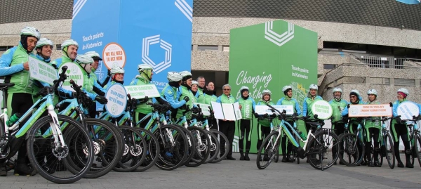 A team of cyclists on electric bikes ends a 600 km ride at the COP24 Climate Change conference. — File photos