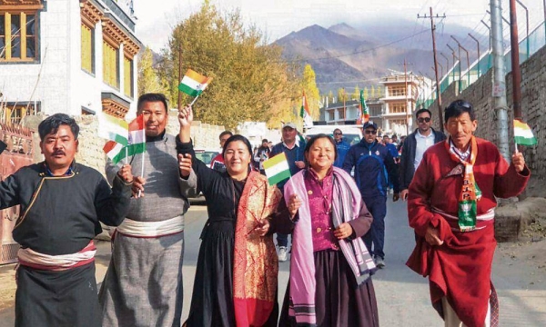  Ladakh, declared a Union Territory on Aug. 5 by the Indian government, is seeing increased development as New Delhi has implemented several development projects that aim to build a clean, green, healthy, and wealthy Union Territory of Ladakh.
