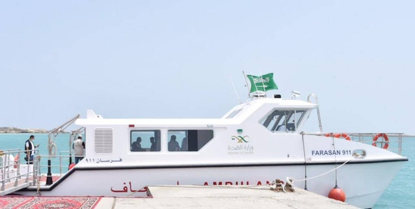 Jazan governor inaugurates sea ambulance service in Farasan Island