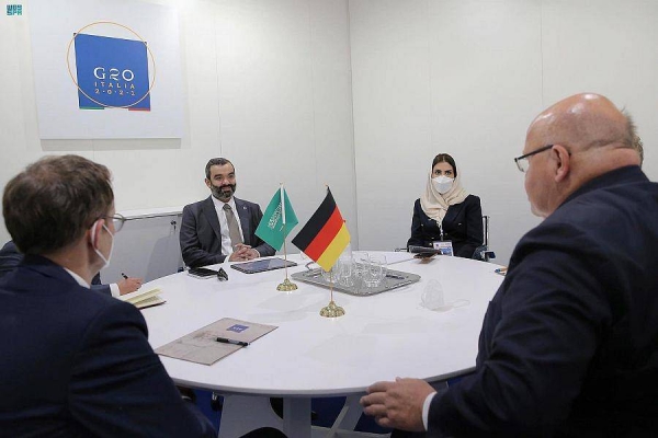 Saudi Arabia’s Minister of Communications and Information Technology Eng. Abdullah Al-Sawaha held bilateral meetings here on Thursday with top ministers from Italy, Germany, Japan, Singapore and South Africa on the sidelines of the G20 ministerial meeting.
