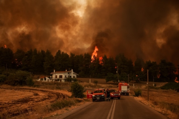 The fires on Evia, some 200 kilometers away from Athens, have besieged village after village with about 2,600 residents and tourists forced to flee on boats in apocalyptic scenes. — Courtesy photo

