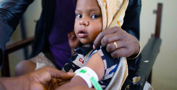 A child is screened for malnutrition at a health center in Tigray, Ethiopia. — courtesy UNICEF/Mulugeta Ayene