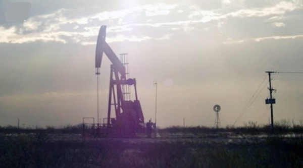 Flaring at a natural gas processing facility.