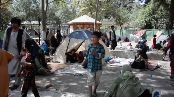 Thousands of civilians now live in parks and open spaces in Kabul itself, fearing the future. 