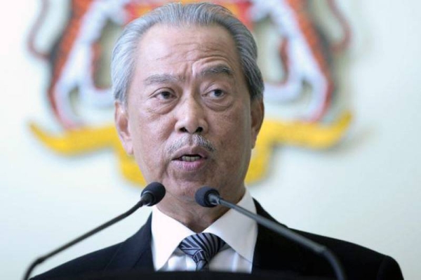 Malaysian Prime Minister Muhyiddine Yassin on Monday tendered his resignation to King Sultan Abdullah Sultan Ahmad Shah.