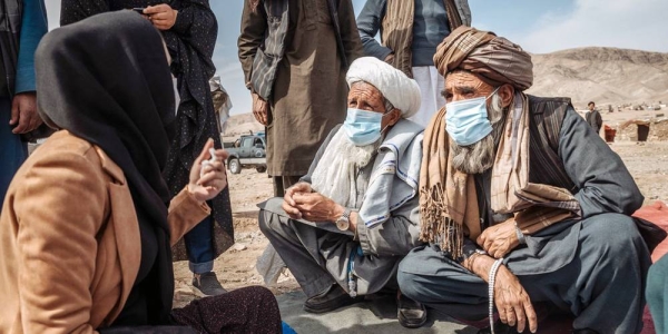 The UN has been supporting displaced families in Afghanistan, providing emergency shelter and protection. — courtesy IOM/Mohammed Muse