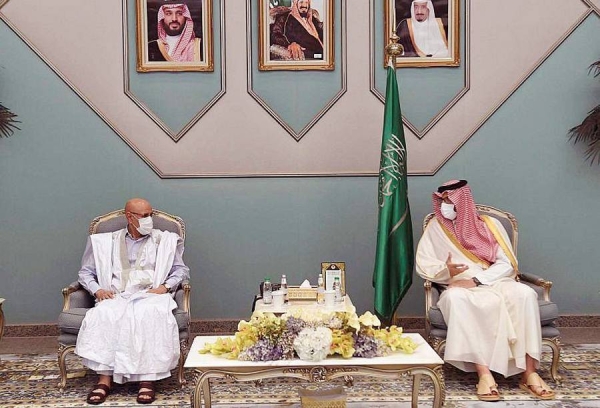 Mauritanian President Mohamed Ould Ghazouani and his accompanying delegation arrive in Madinah.