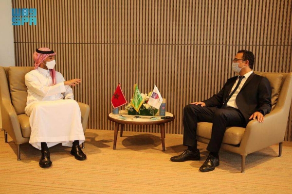 Minister of Sports Prince Abdulaziz Bin Turki Al-Faisal, who is also president of Arab Football Federation, met here on Saturday with Moroccan Minister of Culture, Youth and Sports Othman Al-Firdous.
