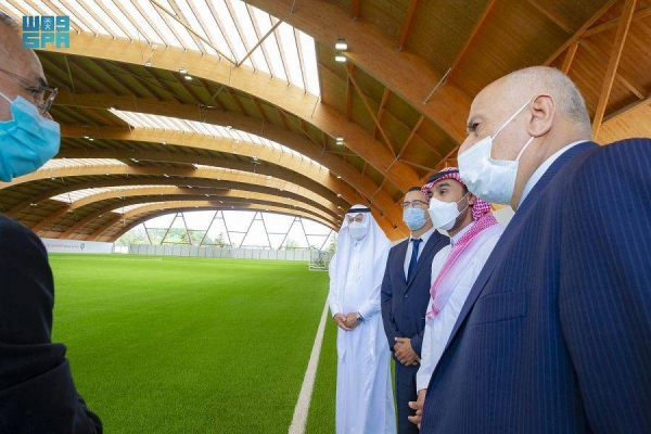 Minister of Sports Prince Abdulaziz Bin Turki Al-Faisal, who is also president of Arab Football Federation, met here on Saturday with Moroccan Minister of Culture, Youth and Sports Othman Al-Firdous.