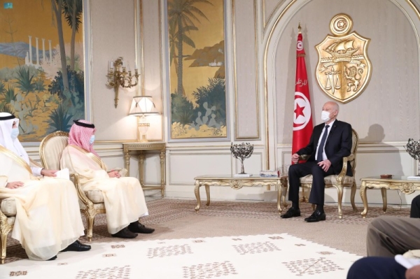 Tunisian President meets Saudi Minister, hails historic relations