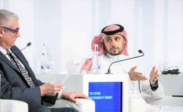 US-UAE Business Council President, Danny Sebright and Prince Khaled Bin Alwaleed discussing venture capital investing at ADSW 2018 in this file photo.