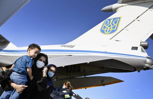 UkrainiaEvacuees from Afghanistan arrive in the Keiv Boryspil Airport on the morning of Sunday. Ukraine's second evacuation flight brought from Kabul to Keiv 83 people, including 31 Ukrainians. — Courtesy photo