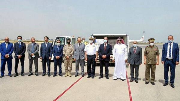 A relief cargo plane, dispatched by KSrelief, Thursday arrived in Tunis with 608,000 doses of AstraZeneca vaccine.