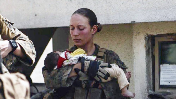 US Marine Sgt Nicole Gee, 23, was one of 13 US service personnel killed in twin Kabul blasts. — courtesy US Department of Defense