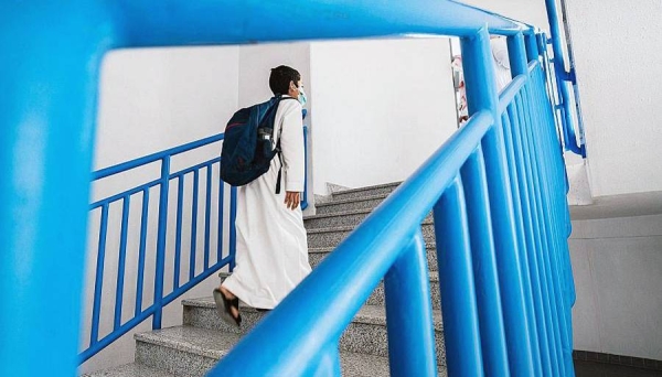 Saudi Arabia's students from the intermediate and secondary levels (ages 12-14 years), who have received the COVID-19 vaccine, resumed on Sunday the in-person education at public, private and foreign schools across the Kingdom.