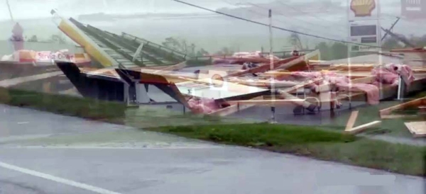 Hurricane Ida blasted ashore Sunday as one of the most powerful storms ever to hit the US knocking out power to all of New Orleans and blowing roofs off buildings.