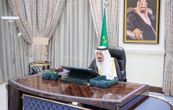  Custodian of the Two Holy Mosques King Salman, who chaired the Cabinet's virtual session Tuesday, reviewed the recent talks between Saudi Arabia and a number of countries that aim at consolidating cooperation in a way to promote relations at all levels.