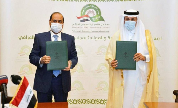 Minister of Transport and Logistic Services and Chairman of the Transport General Authority Eng. Saleh Bin Nasser Al-Jasser and Iraqi Minister of Transport Nasser Al-Shibli signed a cooperation agreement in the maritime transport field on behalf of their respective governments.