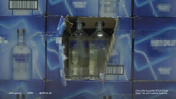 ZATCA thwarts 3 attempts to smuggle over 66,000 bottles of liquor