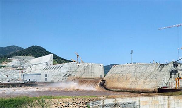 File photo of ongoing construction at the Grand Ethiopian Renaissance Dam (GERD).