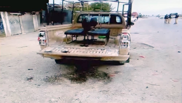 Site of a suicide attack on paramilitary troops in the city of Quetta in Pakistan's southwestern province of Baluchistan.