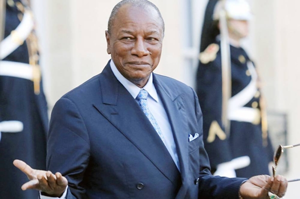 Special forces in Guinea said on Sunday that they have arrested President Alpha Condé, seen in this file photo, suspended the constitution, dissolved the government and closed land and air borders.