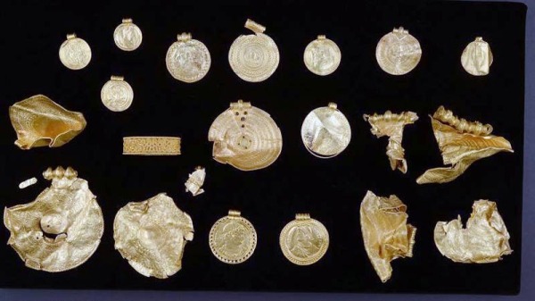 The gold haul is one of the biggest every found in Denmark. — courtesy Konserveringscenter Vejle