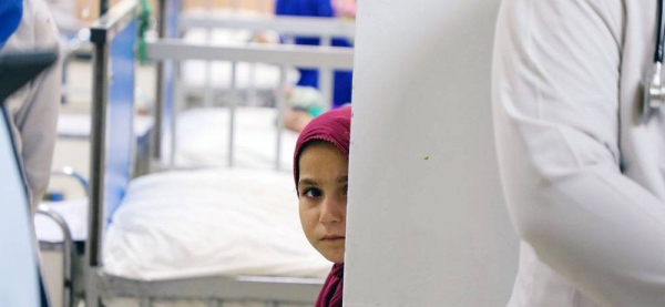 A child at the Indira Gandhi Children's Hospital in Kabul, Afghanistan. Since Aug. 14, hundreds of children have been separated from their families. — courtesy UNICEF/Sayed Bidel