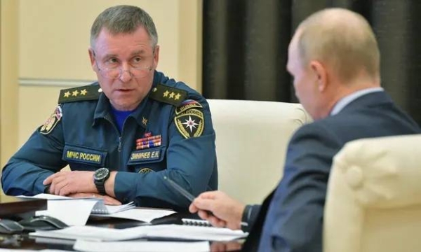 File picture of Russian Emergencies Minister Yevgeny Zinichev.