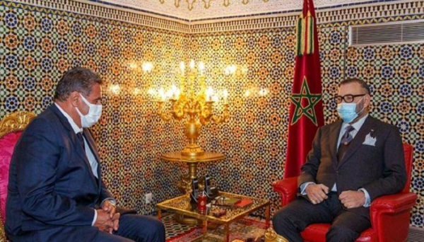 King Mohammed VI received the newly-voted prime minister at his Dar Al-Makhzen royal palace in Fez, tasking him with the formation of a new government. — Courtesy photo. 