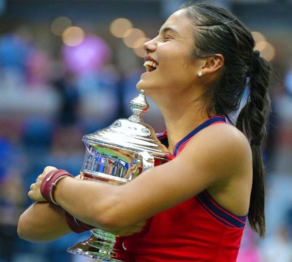 Britain's Emma Raducanu savors the US Open title victory on Saturday,