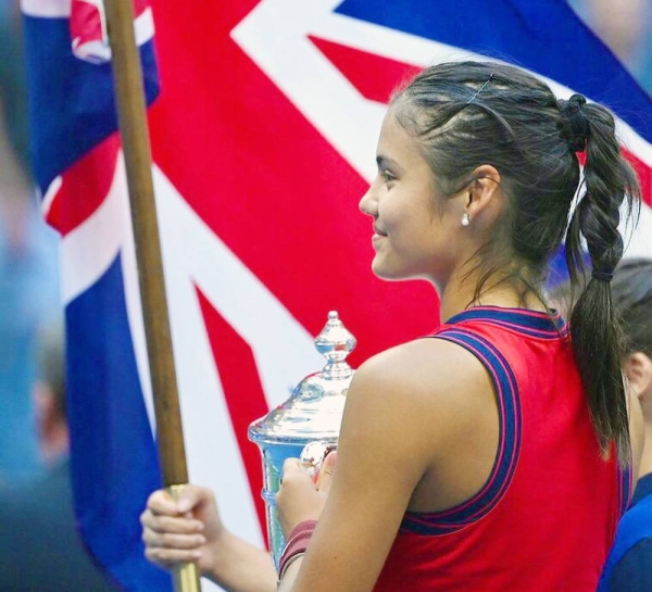 Britain's Emma Raducanu savors the US Open title victory on Saturday,