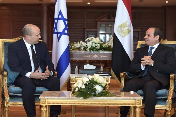 El-Sissi meets Israeli PM in Egypt