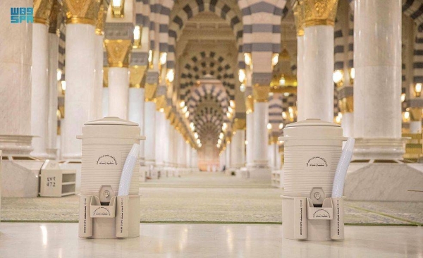 Zamzam containers return to Prophet’s Mosque after a hiatus of over one and a half years