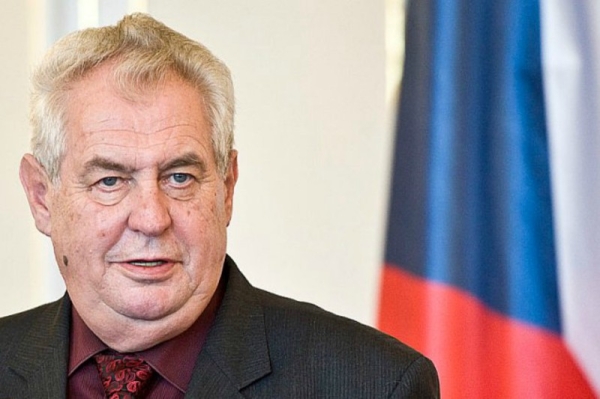 File photo of Czech President Milos Zeman.