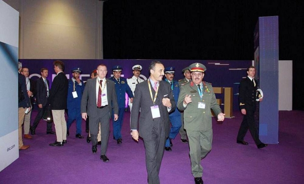 Commander of the Royal Saudi Air Defense Lt. Gen. Mazyad Bin Suleiman Al-Amro headed the Ministry of Defense’s delegation to the 2021 Defense and Security Equipment International (DSEI) Exhibition in the United Kingdom.