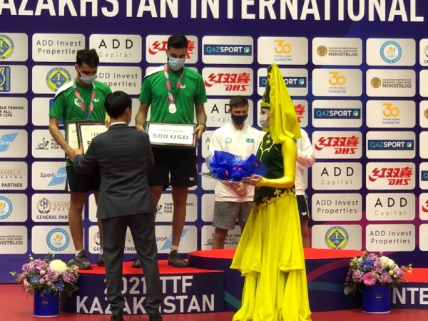 The Saudi national table tennis team won two silver and one bronze medals in the Kazakhstan International Table Tennis Tournament.