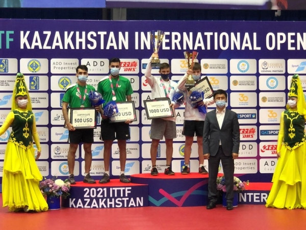 The Saudi national table tennis team won two silver and one bronze medals in the Kazakhstan International Table Tennis Tournament.