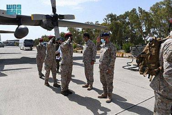 Paratroopers of the Royal Saudi Land Forces (RSLF) arrived in Greece on Monday to participate in a special operations exercise with Greek, UAE and Egyptian special forces. -- SPA