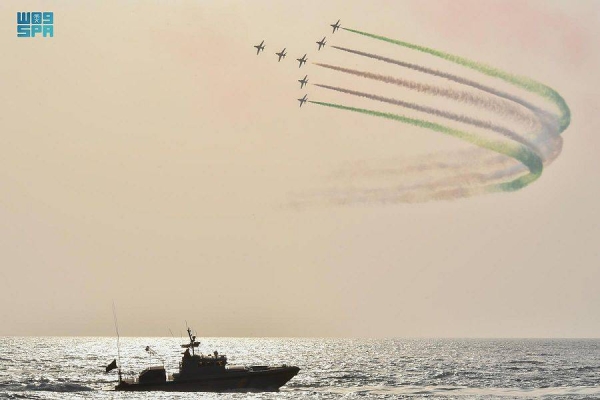 Spectacular air show marks beginning of National Day celebrations in Jeddah, Taif