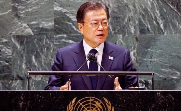 South Korean President Moon Jae-in's proposal to declare a formal end to the Korean War.