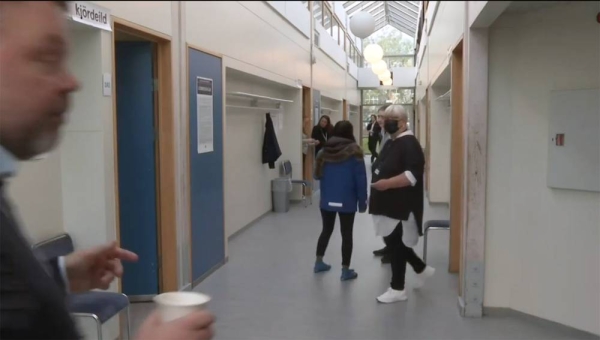 Poll workers gear up as Icelanders will take to the polls to vote in parliamentary elections on Saturday (Sept. 25).