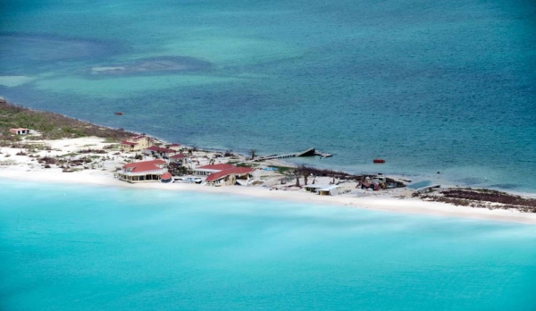 Aerial view of damage caused by Hurricane Irma in Antigua and Barbuda (2017). — courtesy UN Photo/Rick Bajornas