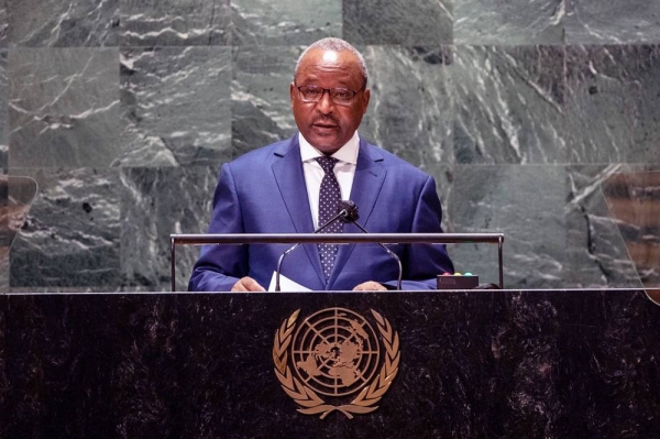 Foreign Minister Hassoumi Massoudou of Niger addresses the general debate of the UN General Assembly’s 76th session. — courtesy UN Photo/Cia Pak